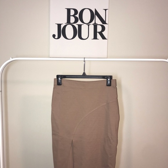 High Slit Midi Skirt - Picture 1 of 3